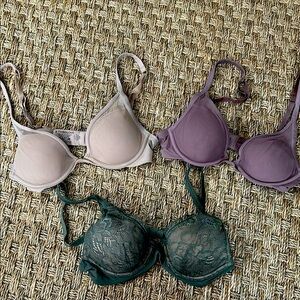 ThirdLove Two-Pack Bras in Nude and Mauve